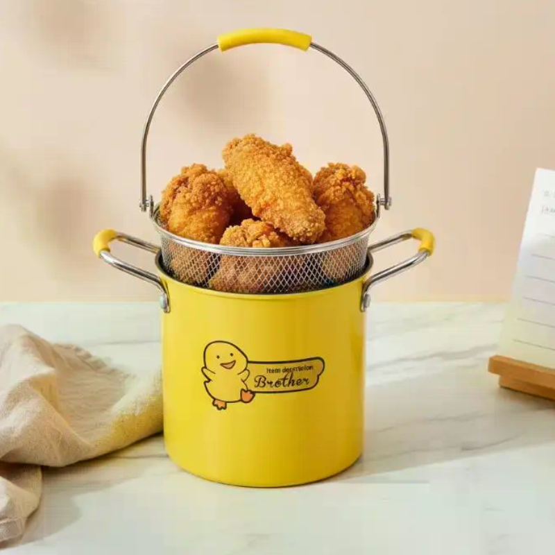 Kitchen Appliances In Japanese - 2/3L Deep Fryer Pot Stainless Steel