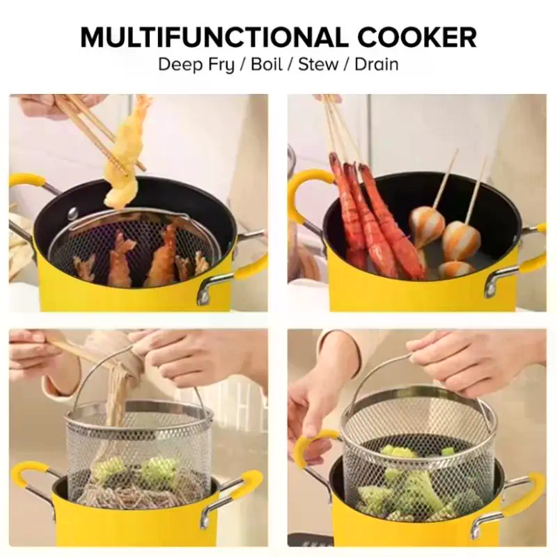 2/3L Deep Fryer Pot Stainless  - Kitchen Appliances In Japanese review and price