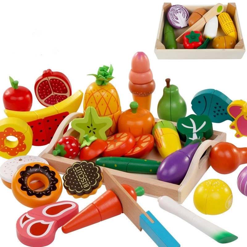 DIY Cute Wooden Cutting Fruit  - Kitchen Appliances Kids review and price