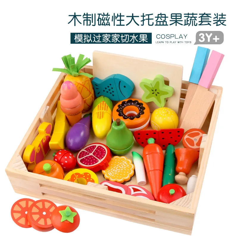 DIY Cute Wooden Cutting Fruit  - Kitchen Appliances Kids review and price