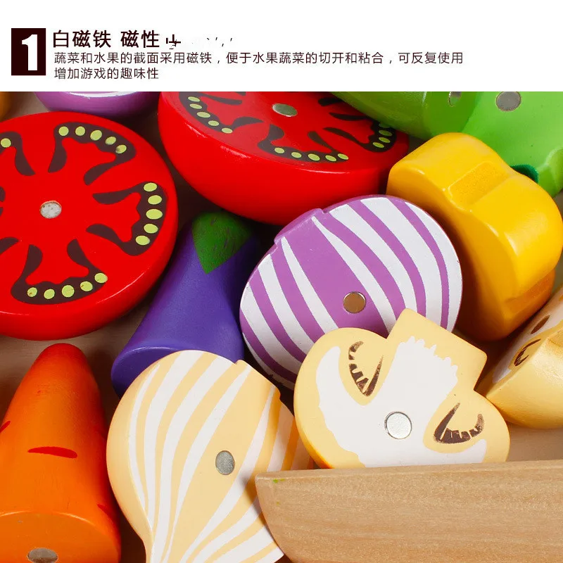 DIY Cute Wooden Cutting Fruit  - Kitchen Appliances Kids review and price