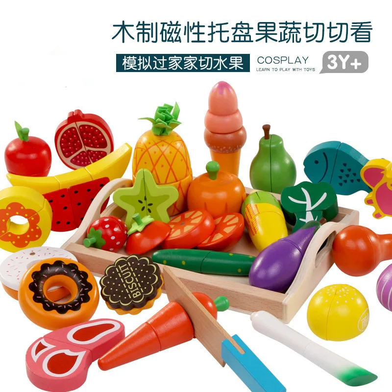 DIY Cute Wooden Cutting Fruit  - Kitchen Appliances Kids review and price
